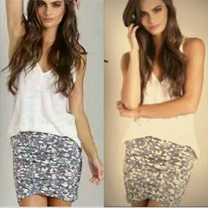 Free people essential scrunch mini skirt floral XS